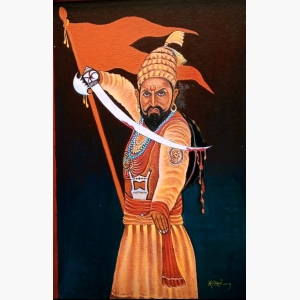 Shivaji Maharaj Real Painting