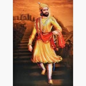 Shivaji Maharaj Oil Painting