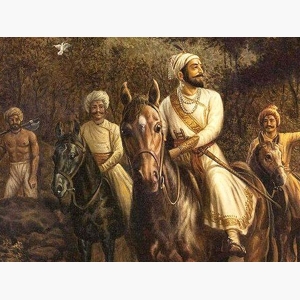 Shivaji Maharaj Real Painting