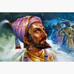 Shivaji Maharaj Real Painting