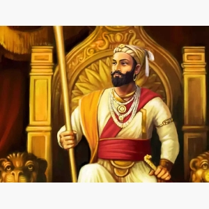 Shivaji Maharaj Real Painting