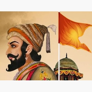 Shivaji Maharaj Oil Painting