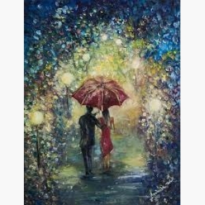 Vertical Canvas Painting