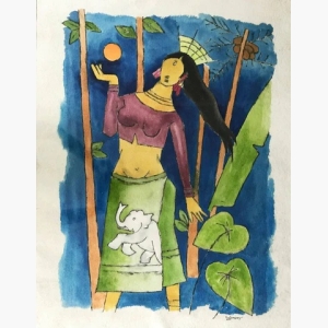 Maya - Maqbool Fida Husain Painting