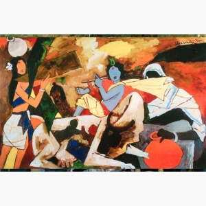 Krishna Gopala By Mf Husain