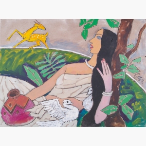 Sita And The Golden Deer By Mf Husain