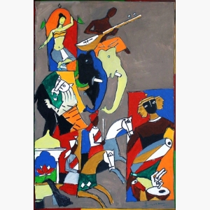 Bharat By Mf Husain