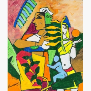 Ardhanarishvara By Mf Husain