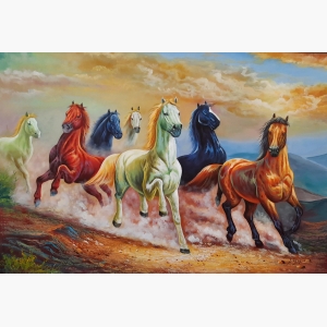 Seven Horses Painting