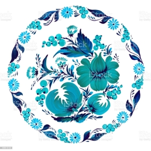 Painting On Round Canvas