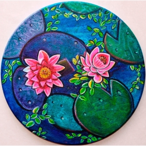 Round Canvas Painting