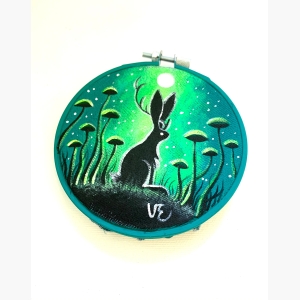 Painting On Round Canvas