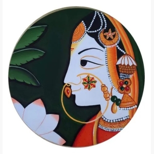 Painting On Round Canvas