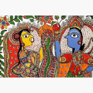 Madhubani Painting Adorns Madhubani Station By Jamini Roy