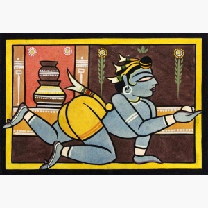 Jamini Roy Krishna Painting