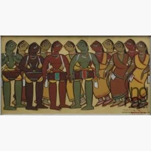 Jamini Roy Drawing