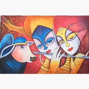 Jamini Roy Krishna Painting