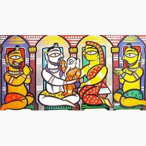 Jamini Roy Ganesha Painting