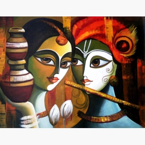 Jamini Roy Krishna Painting