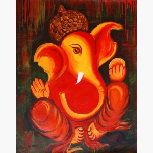 Ganesha Painting Modern New