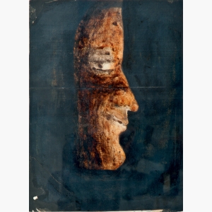 Coloured ink on paper