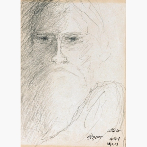Portrait of Rabindranath Tagore