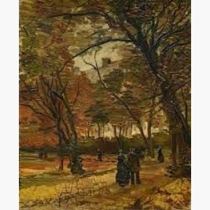 The Bois De Boulogne With People Walking