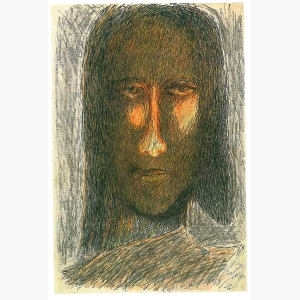 PIYALI, PEN AND INK ON PAPER