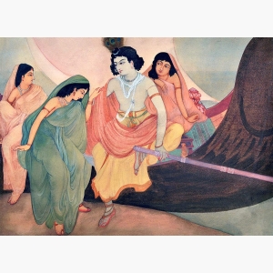 Boating Radha Krishna