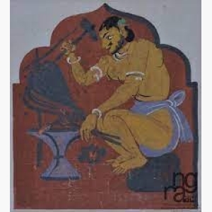 A Singer by Nandalal Bose (1937)