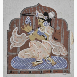 Lady With Coconut - Nandalal Bose