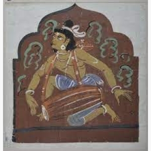 Srikhol player by Nandalal Bose (1937)