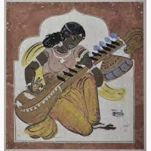 Veena vadini by Nandalal Bose