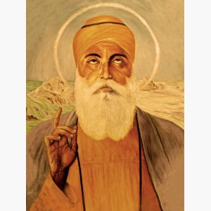 Guru Nanak Dev Ji Painting - Sepia