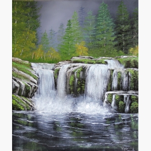 Waterfall Canvas Painting