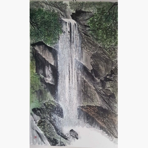 Waterfall Acrylic Painting