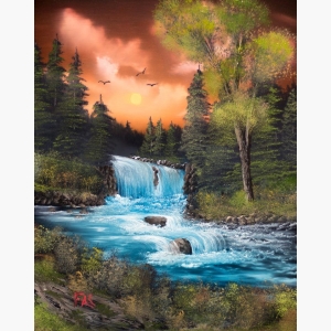 Waterfall Canvas Painting