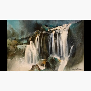 Watercolor Waterfall Javid