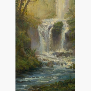 Waterfall Acrylic Painting