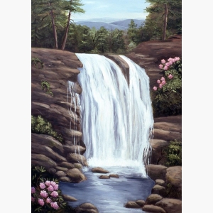 Trademark Fine Art 'Blue Ridge Waterfall