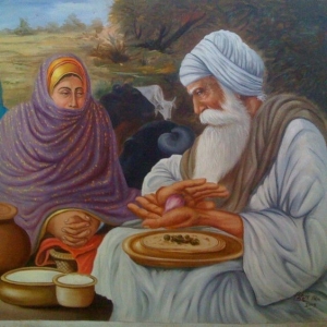 Guru Nanak Dev Ji Canvas Painting