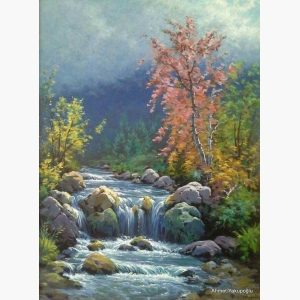 Waterfall Canvas Painting