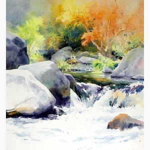 Cool Creek Watercolor