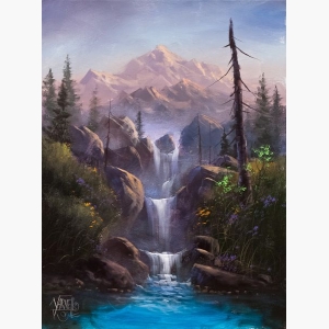 Waterfall Canvas Painting