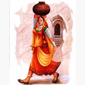 Rajasthani Woman Liftewer