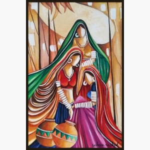Royal Canvas Fetching Water