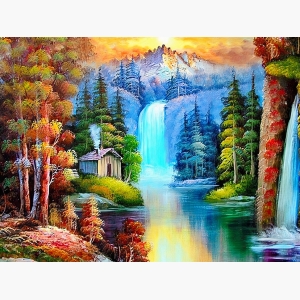 Waterfall Painting