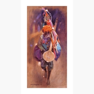 Royal Canvas Art Rajasthani Musician