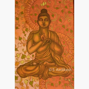 Buddha Painting  Acrylic Color On Canvas