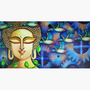 BUDDHA - Handpainted Art Painting